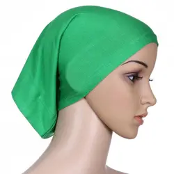 Для женщин Исламская под шарф трубка капот Кепки Bone крышка головки хиджаб 20 Цвета