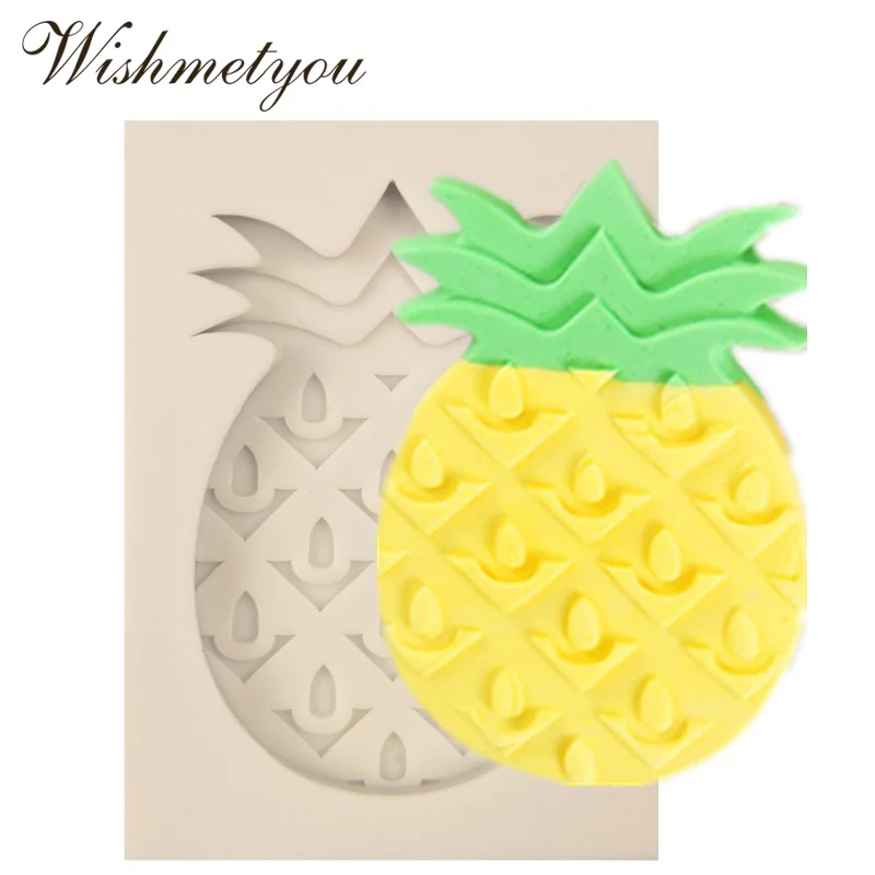 

WISHMETYOU DIY A Pineapple Shape Silicone Soap Mold Bread Jelly Pudding Ice Pineapple Shape Sugar Cake Silicone Mold Handmade