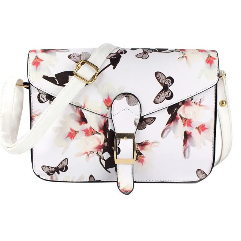 

2016 Fashion Women Handbag Bag Retro Floral leather Shoulder Bag Satchel Handbag Ladies Messenger Bag bolsa feminina para mujer
