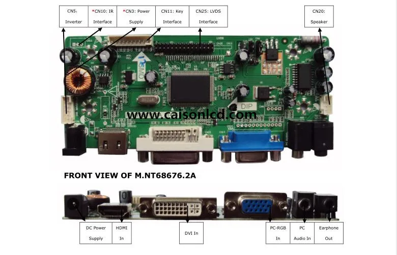 M. NT68676.2A ЖК-плата контроллера для ремонта DIY kit HDMI DVI VG