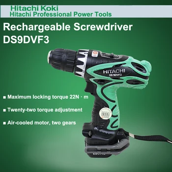 

Japan HITACHI DS9DVF3 Charging Drill Electric Screwdriver Charging Screwdriver 9.6V Double Battery 22N.m Air-Cooled Motor