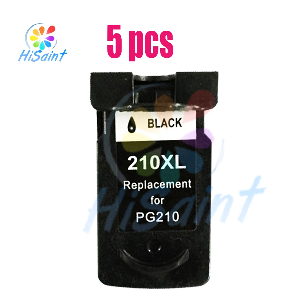 Wholesale 5PK PG 210XL PG210XL Ink Cartridges With Chip for Canon PIXMA