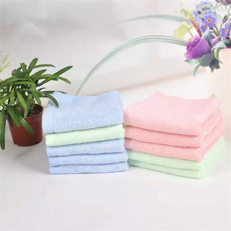 25*50cm 1 Piece Portable Solid Color Face Towel Washcloths Hand Towels