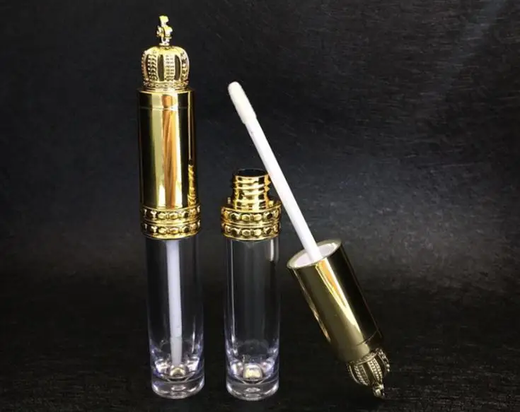 

8ml Lipstick Container With Crown Lid Transparent Lip Gloss Tube Lip Balm Bottle Cosmetic Tube SN1229
