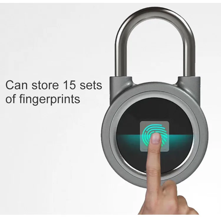 Smart Fingerprint Lock Keyless Lock Bluetooth APP  Fingerprint Unlock Anti-Theft Padlock Door Lock for Android iOS System  (5)