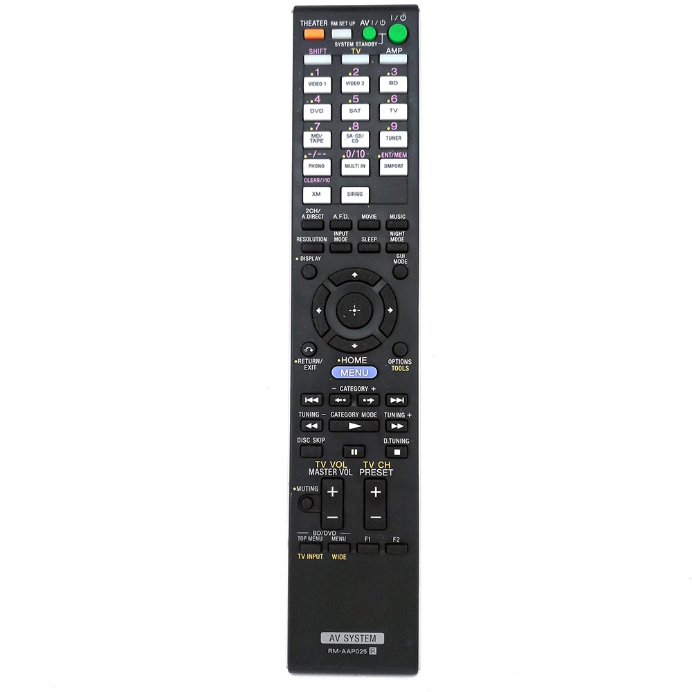 

Original For SONY RM-AAP025 Remote Control Fit STR-DA2400ES DVD/DVDR Home Theater Audio AV SYSTEM Comtrole Remoto Controller