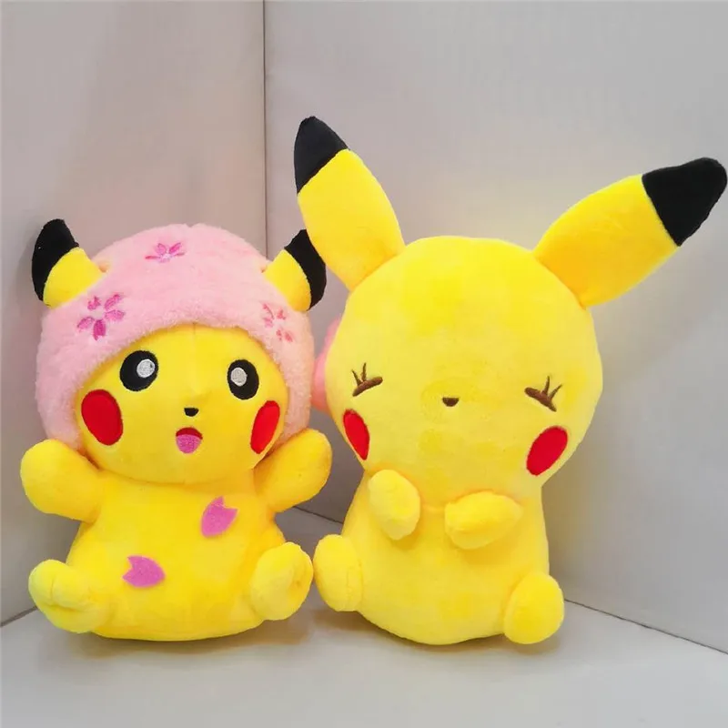 20CM Anime Characters pikachued Plush Toys pokemones Action Figure Kawaii Soft Pillow Toys For Children Birthday Gift