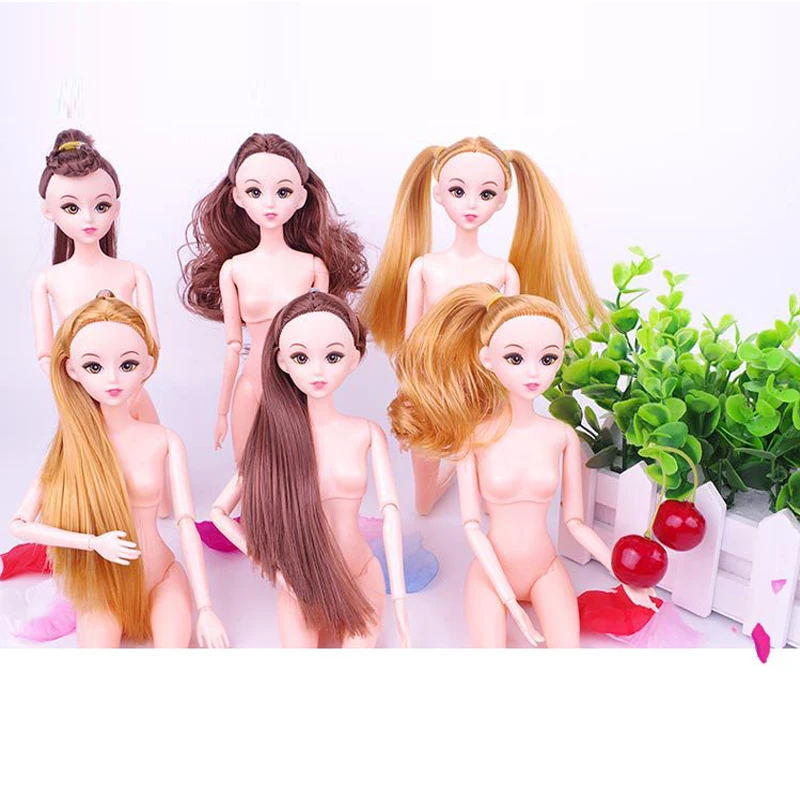 

Nude doll with 3D Eyes Pupil Suitable  For Dress up by yourself DIY Change Toy For Girl Doll Toys Best Birthday Gift DL026