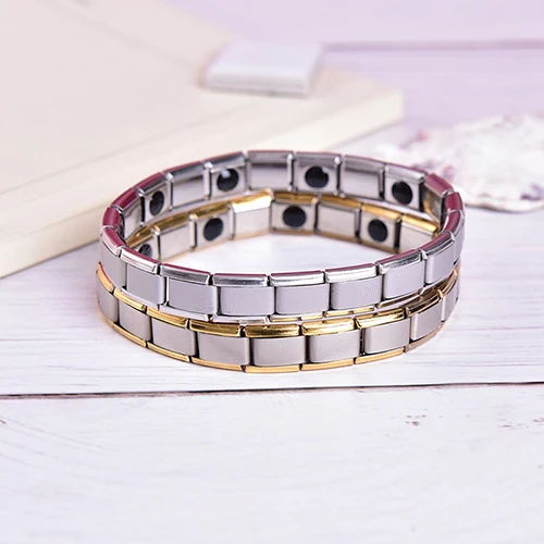 Магнитный турмалиновый браслет для похудения, ювелирные изделия для здоровья, мужские браслеты, энергетические германиевые браслеты для женщин