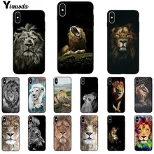 Yinuoda Animal king tiger and lion Pattern TPU Soft Phone Cell Phone
Case for iPhone X XS MAX 6 6S 7 7plus 8 8Plus 5 5S XR