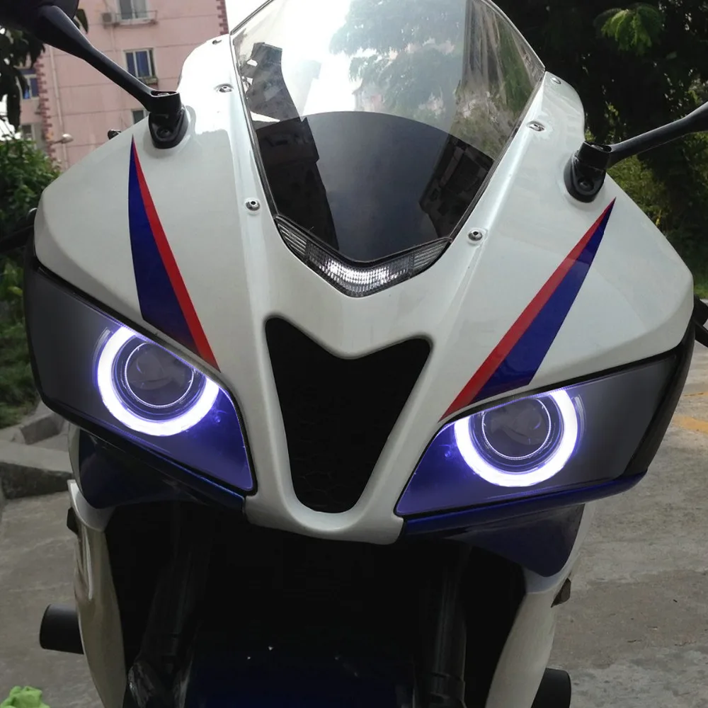 KT фар подходит для Honda CBR600RR 2007 2012 светодиодный Ангельские глазки мотоцикла HID