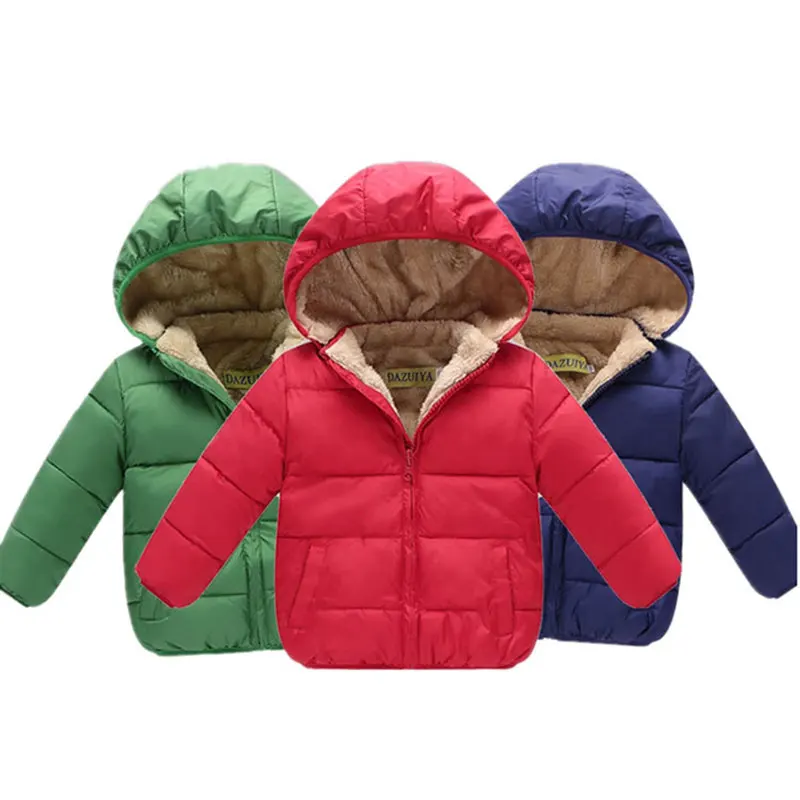 Cold Winter boys / girl baby clothes outfits velvet thick jacket
