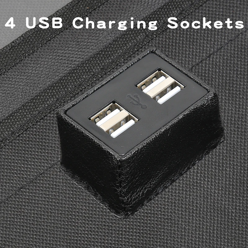 Сумка Органайзер LCAV на заднее сиденье автомобиля с зарядным кабелем 4 USB|Все для