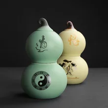 Taiji bagua двойной горшкообразный чайник, керамический чайник, герметичный резервуар для хранения, склад чая, большой подарок, индивидуальный логотип