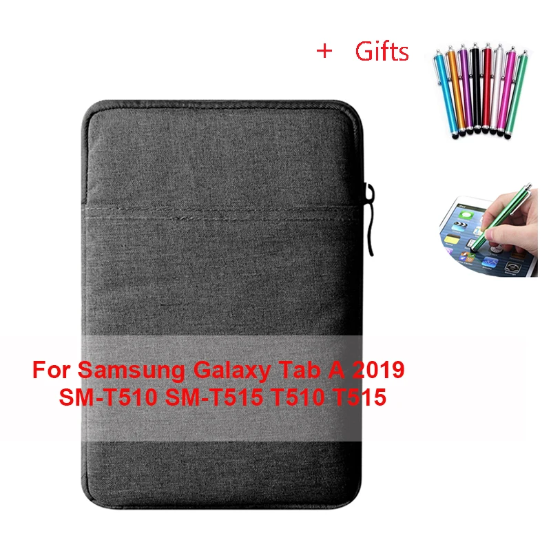 Чехол-сумка для samsung Galaxy Tab A 10,1 Wifi SM-T510 SM-T515 SM T510 T515 защитный экран для планшета чехол+ бесплатные подарки - Цвет: shen hui