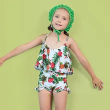 Детская одежда для купания детская одежда для плавания детская одежда памперсы для новорожденных комплект бикини для девочек от 0 до 24 месяцев, детская банная одежда для плавания