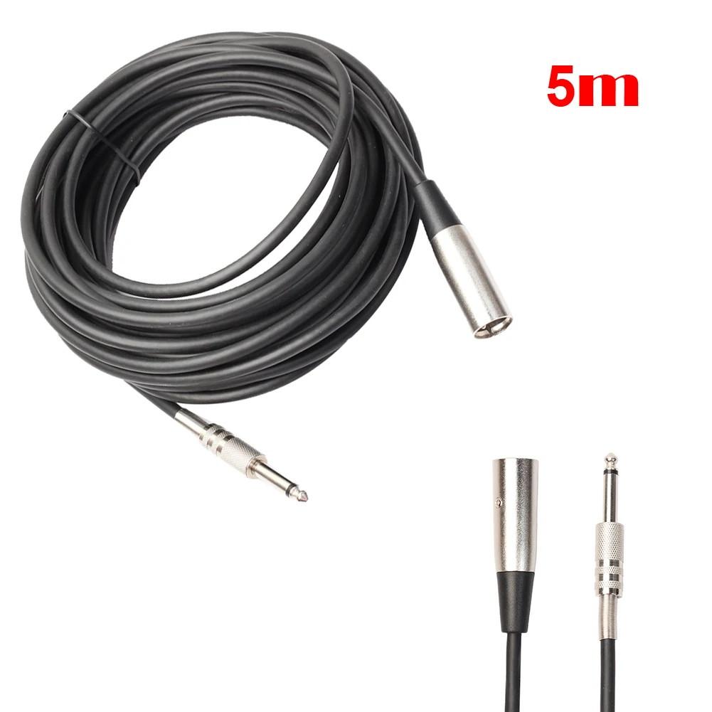 1.8m/3m/5m/7.6m XLR 3 Pin Male To 1/4\ 1.8m/3m/5m/7.6m XLR 3 Pin Male To 1/4\
