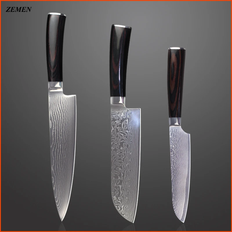 Xyj Brand Sharp Damascus Damascus Knives Santoku | ᐊxyj brand damascus pattern chef ᗔ santoku santoku utility Xyj Brand Sharp Damascus Damascus Knives Santoku | ᐊxyj brand damascus pattern chef ᗔ santoku santoku utility