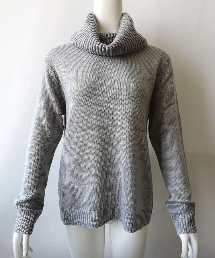 Пуловер, свитер, женский джемпер, одежда, свитер с высоким воротом, женский джемпер, пуловер, женский толстый зимний вязаный свитер большого размера