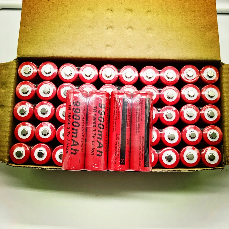 10 шт 2018 Новый 18650 аккумулятор 3 7 V 9900mAh перезаряжаемый литий ионный для