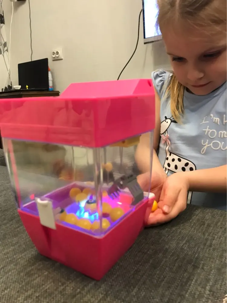 Конфеты граббер мини коготь машина игра кран граббер игрушка электронный стол настольные часы цифровой Nixie дети будильник для детей