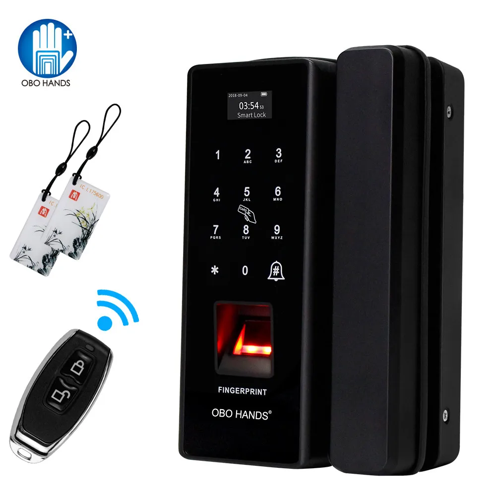 Us 88 22 25 Off Obo Biometric Fingerprint Electric Lock Access Control Door Locks System Rfid Keypad Password Remote Control Unlocking Bolt Lock In