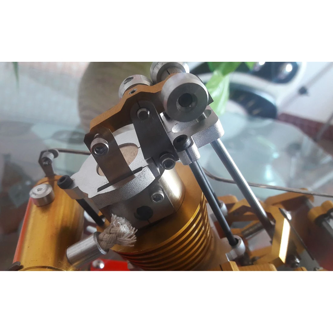 Tipo de succión de metal y motor de vacío Stirling modelo de motor de prueba de juguetes para niños de Aprendizaje Temprano Ciencia Educativa - 3
