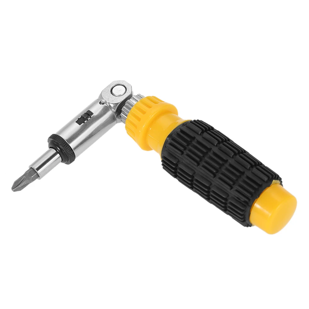 

multi tool 1/4 Inch Magnetic Ratchet Screwdriver Quick-change Ratcheting Screwdriver 5 Positions Bits Holder Sturdy repair Tool
