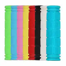 Рукоятки для руля велосипеда Fixie фиксированная Шестерня велосипед Резина 8 цветов безопасность и выживания Z1218