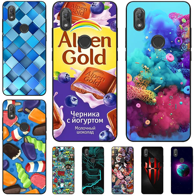 

Coque Soft silicone Phone Cases For Wiko View Max 5.99" Case HD Print Rose Wolf Cute Patterned Cover Phone Back Cases