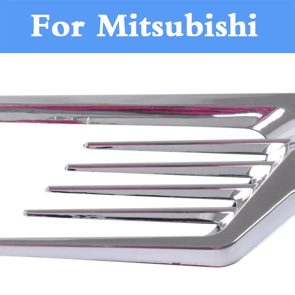 Auto stying auto Side Air Vent Decoration Cover Sticker for Mitsubishi Mirage Montero Sport Outlander font