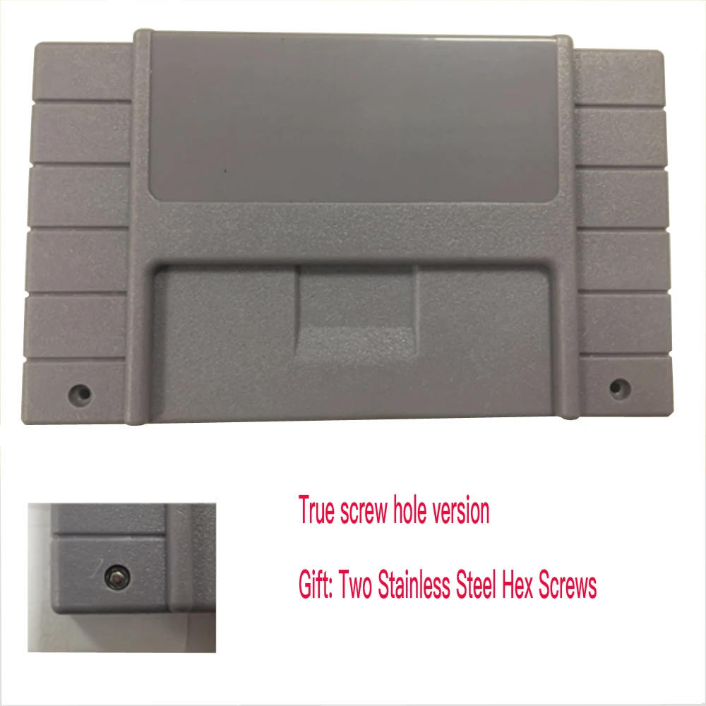 10PCS Replacement Game Cartridge For SNES 16bit game card Shell For USA