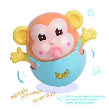 

0-12 Months Little Monkey Tumbler Toys Lol Dolls Amphibious Floating Cartoon Animation Fun Children's Toys Baby Toys