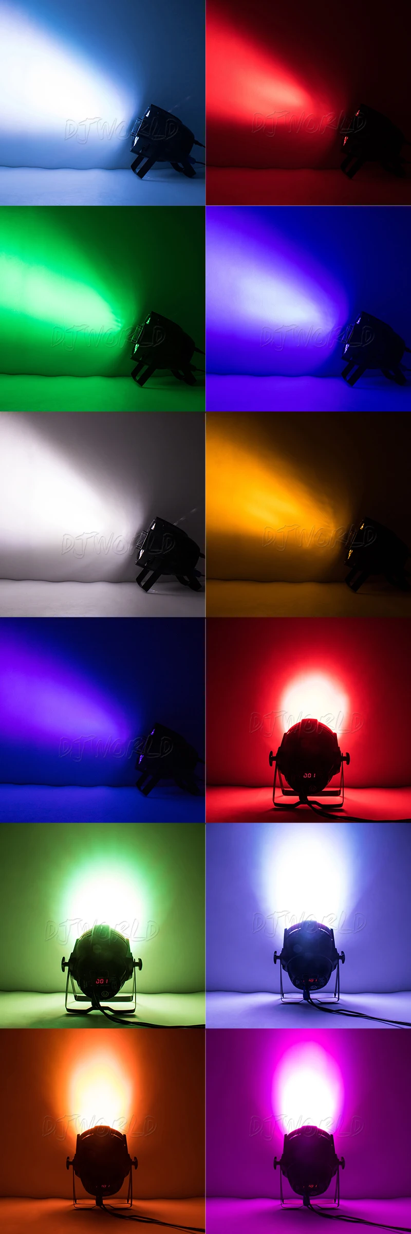 Кейс 6 шт. RGBWA + УФ Цвет Spotlight алюминий сплав светодио дный LED Par 18 Вт 18 свет сценическое освещение для профессионалов Свадебные