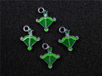 

AE733 Mix Color 100Pcs Alloy Metal Enamel Sagittarius Charms Pendant 21x16mm