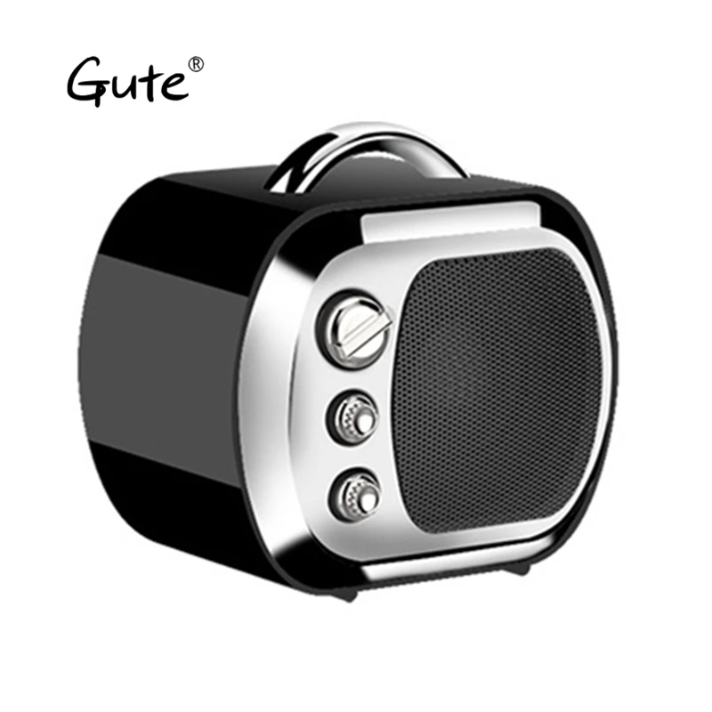 

Gute Christmas gift Ultra fashion model Bluetooth speaker metal Texture portable Retro design caixa de som Amplifier mode var