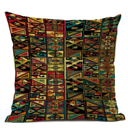 Африканская национальная полоса богемный стиль геометрические домашние декоративные пледы наволочки льняные этнические чехол для подушки наволочка - Цвет: 2