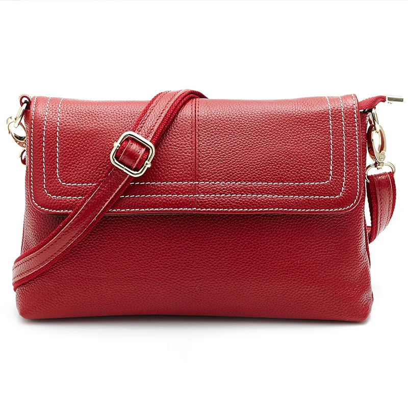 

Fashion Women Brand Genuine Leather Shoulder Bag Ladies Messenger Bags Zipper Phone Pouch For Female Girl Designer Crossbody Bag