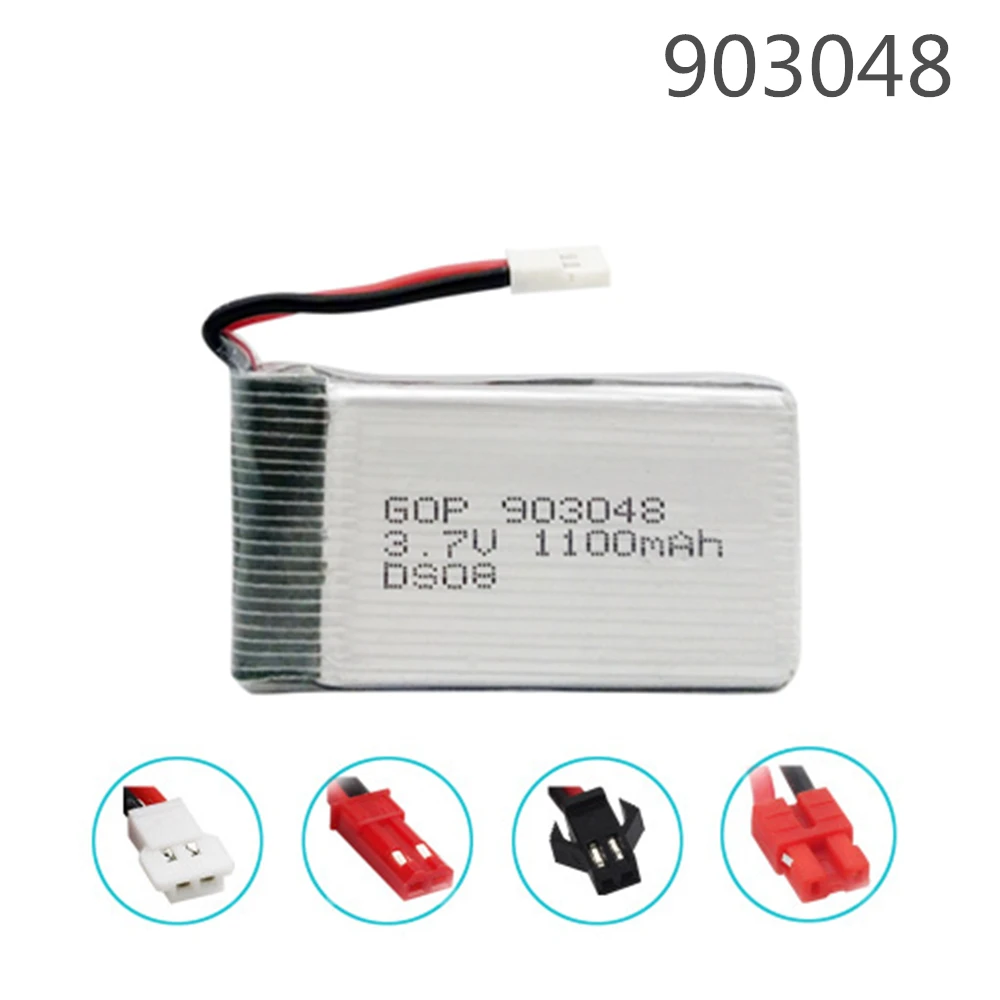 

3.7V 1100mAH 25C Lipo Battery For Syma X5C X5SC X5SW X5UW X5HW T04 F28 859B Remote control helicopter Li-po 3.7 v 903048
