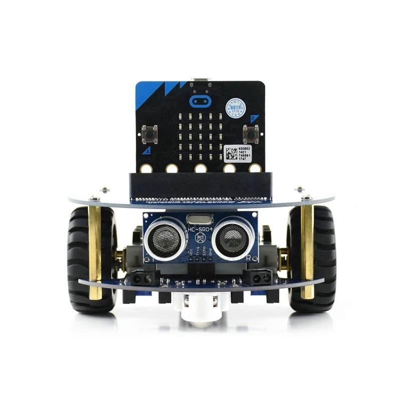 

AlphaBot2 Robot Building Kit for Micro:bit Support Tracking Obstacle Avoiding Ultrasonic Ranging Bluetooth/2.4G Remote Control
