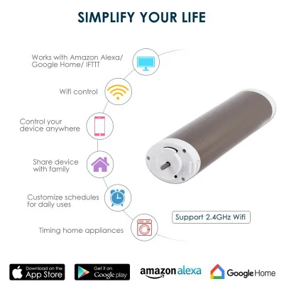 

Tuya App control Wifi Intelligent Curtain motor