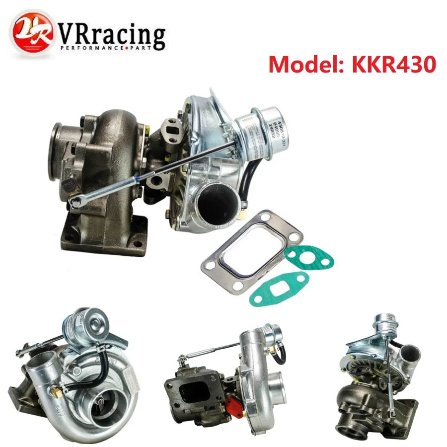

VR RACING - KKR430 T430 Turbocharger For Nissan RB20 RB25 2-3L T3 Turbine .58 A/R comp. .50 A/R turbo VR-TURBO36