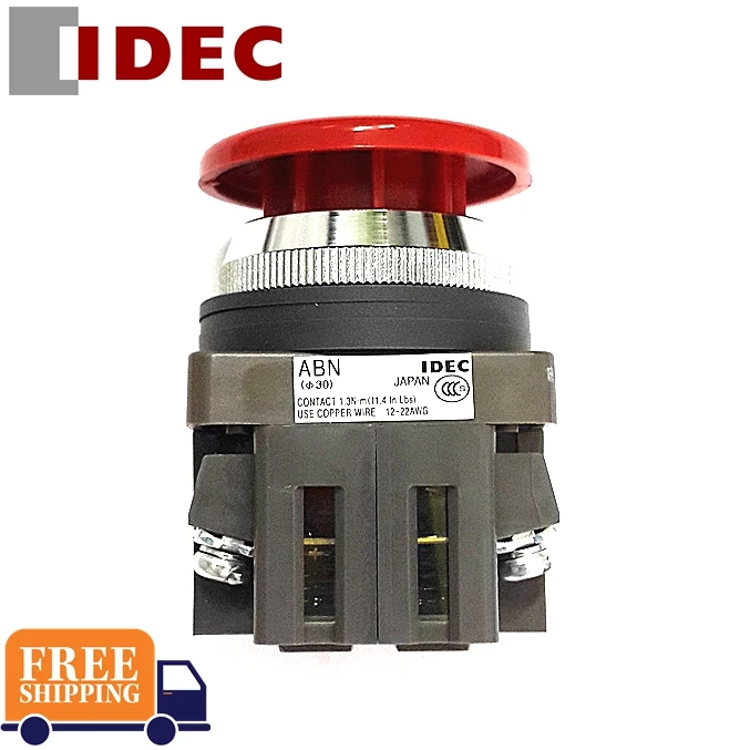 5 шт. переключатель IDEC ABN ABN310 ABN301 ABN311 ABN320 G R B Y W S 30 мм 1NO Кнопка самосброса ABN311G ABN311R