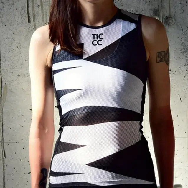 Team Ticc Cycling baselayer Women Polka Dot cycle underwear Pink and