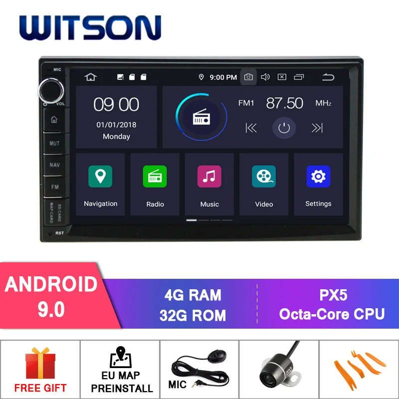 

WITSON Android 9.0 4GB RAM+32GB FLASH 8 Octa Core CAR DVD for NISSAN QASHQAI Navara Tiida Paladin Pathfinder built in WIFI GPS