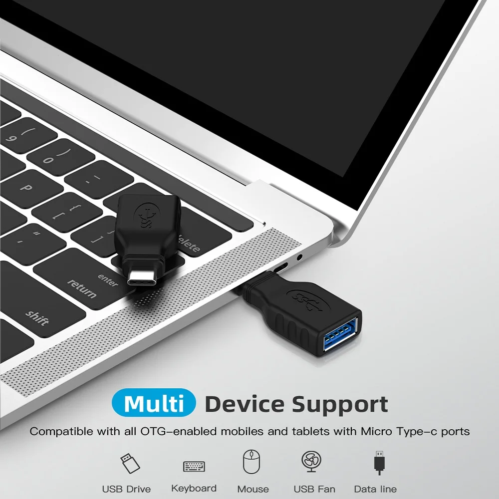 USB-C type-C OTG адаптер быстрый тип C usb 3,0 конвертер для Xiaomi/LeTV зарядка данных Мужской Разъем для samsung U диск адаптер