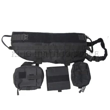 Тактический тренировочный жилет для собак Molle многофункциональные военные охотничьи нагрузки "Медвежья" упряжь куртка для собак с Молл ЕМТ сумка первой помощи