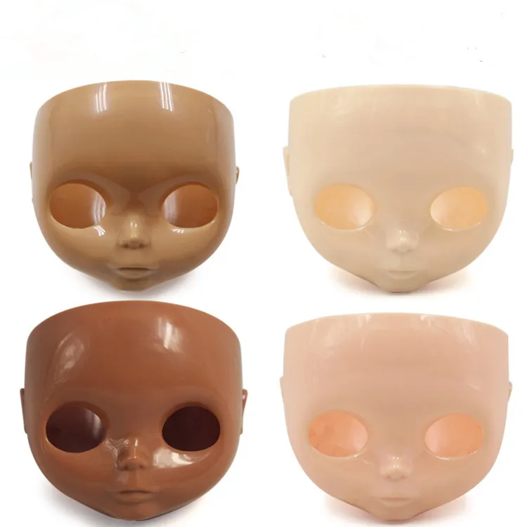 

5 Colors Doll Face Plate Including the Back Plate and Screws Factory Wholesale Face-piece White Face Black Face Makeup Tools