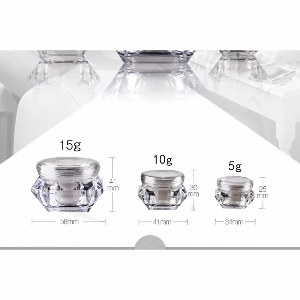 30pcs-10g-Small-Clear-Diamond-Shape-Mask-Bottles-Acrylic-Cream-Jar-Containers-For-Sample-Packaging-cosmetic