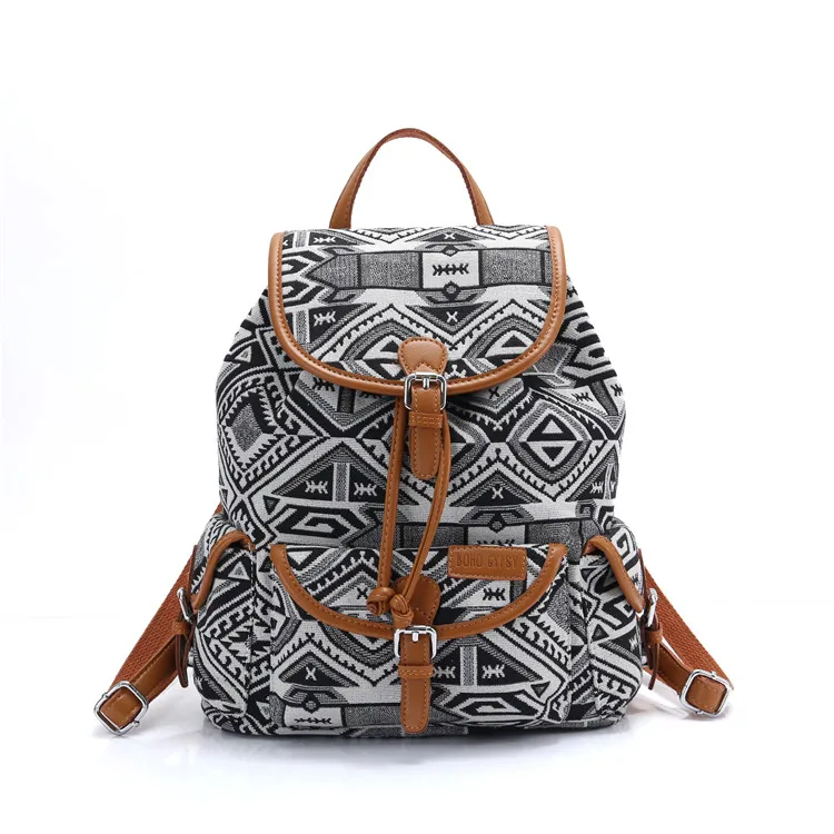  BOHO Gypsy Backpack Women Bohemian mochila Travel Backpack Ethnic Hippie Mummy Diaper Bag Girls School Bag (12)
